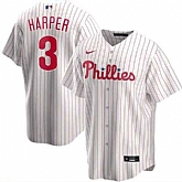 Phillies 3 Bryce Harper White 2020 Nike Cool Base Jersey Dzhi,baseball caps,new era cap wholesale,wholesale hats